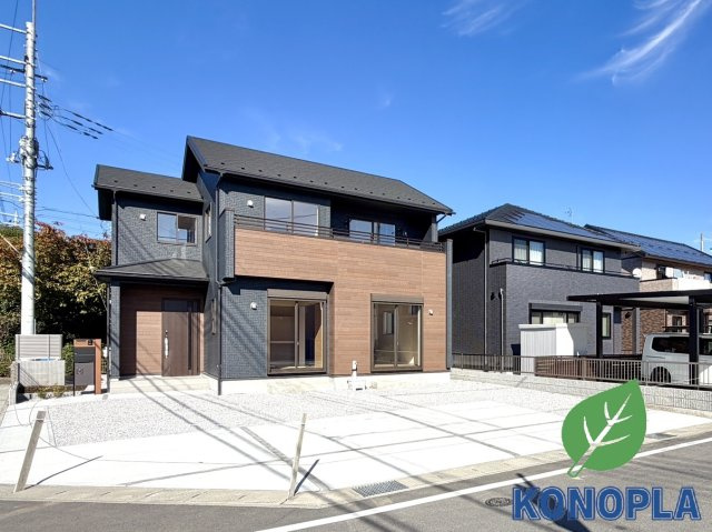 【新築戸建】前橋市江田町の外観|■外観｜土日のご見学はもちろん、平日・夜間のご案内も大歓迎です♪「今から見たい」や「仕事終わりに見たい」にもご対応できますのでお気軽にお問い合わせください♪