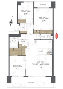 【間取り】セレノ藤原台Ｂ棟 