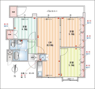 【間取り】 | 多摩川住宅ト-8