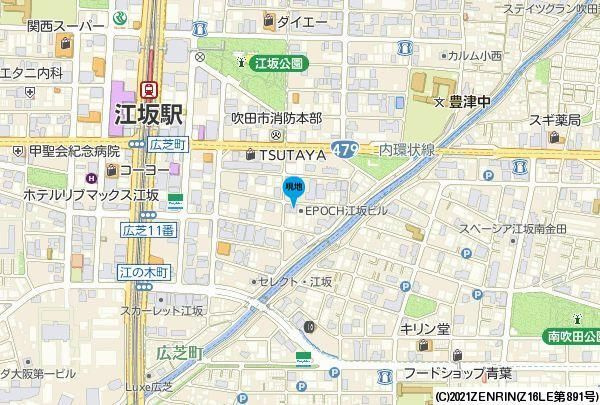 ファーストフィオーレ江坂レガリスの地図