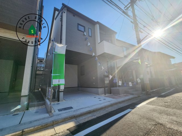 福岡市早良区飯倉3丁目第1-2棟(1号棟)の外観|デザイン性のある外観です。