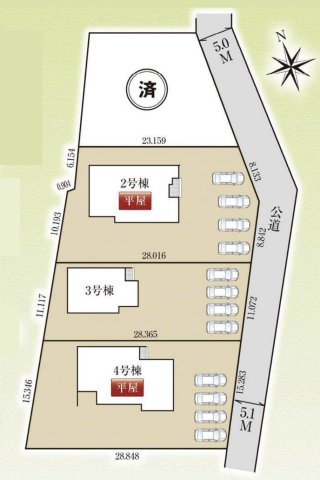 【区画図】 | 深谷市針ヶ谷　GRAFARE　新築戸建　全4区画　2号棟