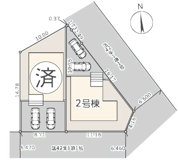 【区画図】 | 伊勢原市高森四丁目　全２棟　新築住宅