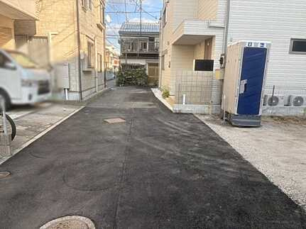 広島市中区吉島西２丁目5-の前面道路含む現地写真