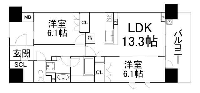 【間取り】 | ウェリス西天満