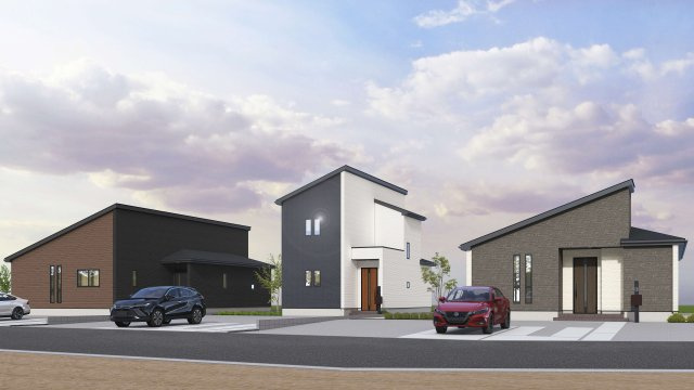 【完成予想図】 | 深谷市針ヶ谷　GRAFARE　新築戸建　全4区画　4号棟 | 2,3,4号棟