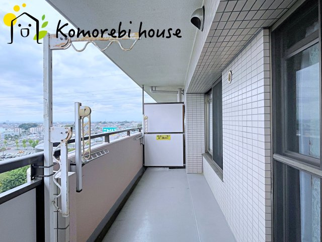 ベルヴィル大宮A棟のバルコニー