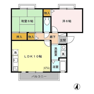 【間取り】 | プリムヴェール　弐番館