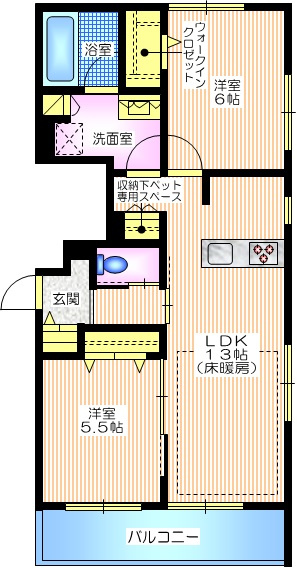 ＴＨＥ　ＷＩＮＤの間取り