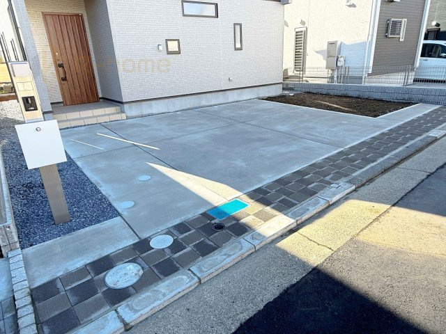 水戸市千波町4期　新築戸建て　1号棟の駐車場|カースペースは2台お停めいただけます♪