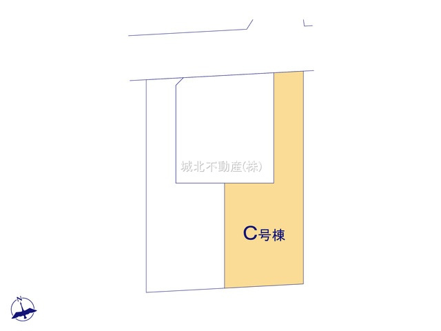 杉並区下井草1丁目 全3棟 C号棟の区画図