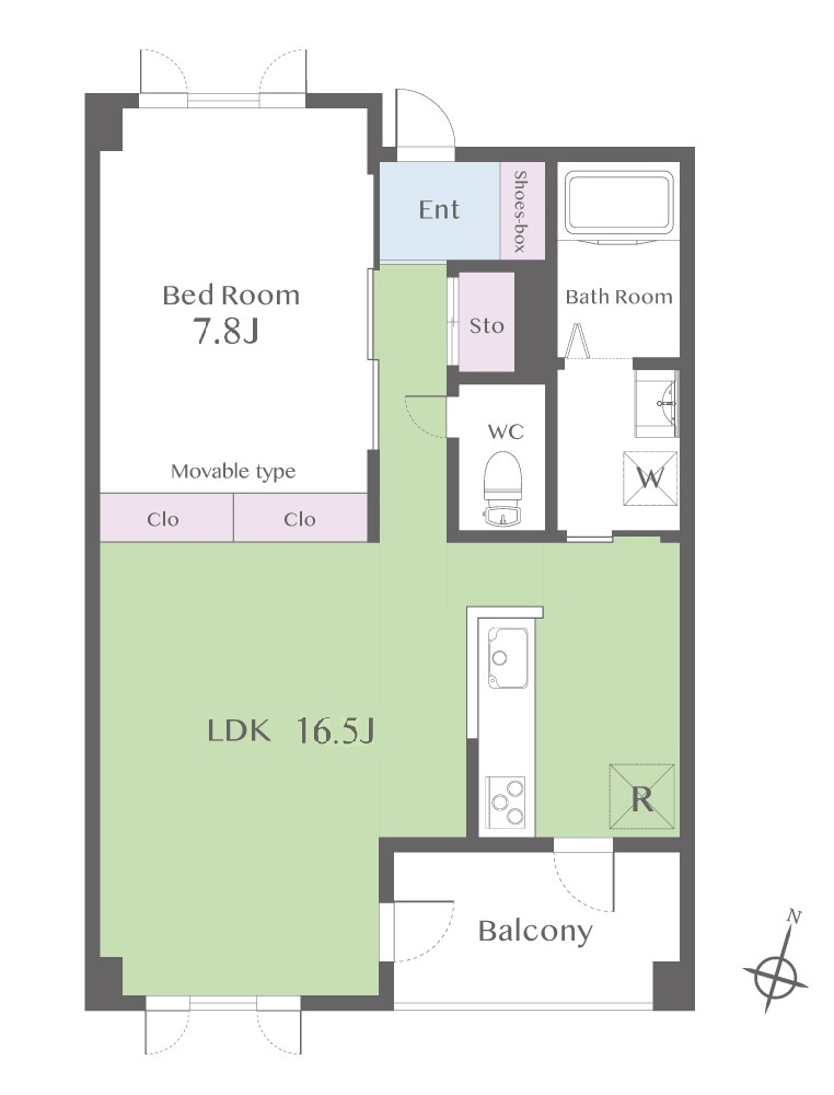 コート・アトリオ・上用賀の間取り