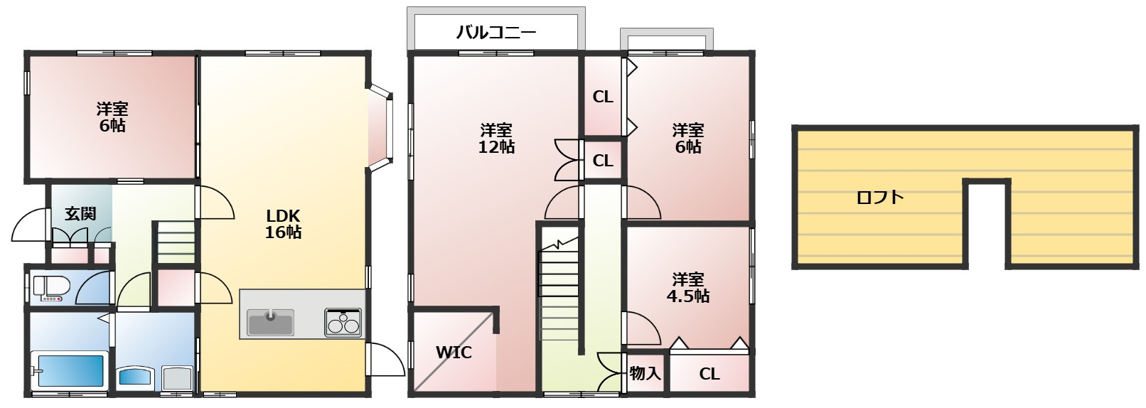 藤の木2丁目戸建ての間取り