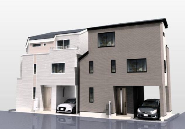 【外観パース】 | 西東京市ひばりが丘北2丁目　新築戸建　全2棟