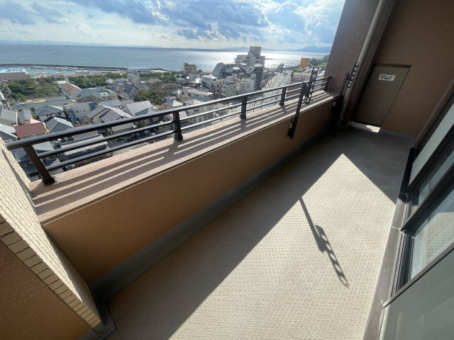 須磨シーサイドヒルズⅡのバルコニー