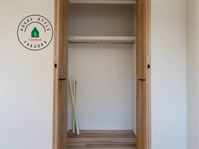 福岡市東区奈多1丁目第2-6棟（1号棟）の内観：施工例|大きなスペースがあり、収納には困りません。