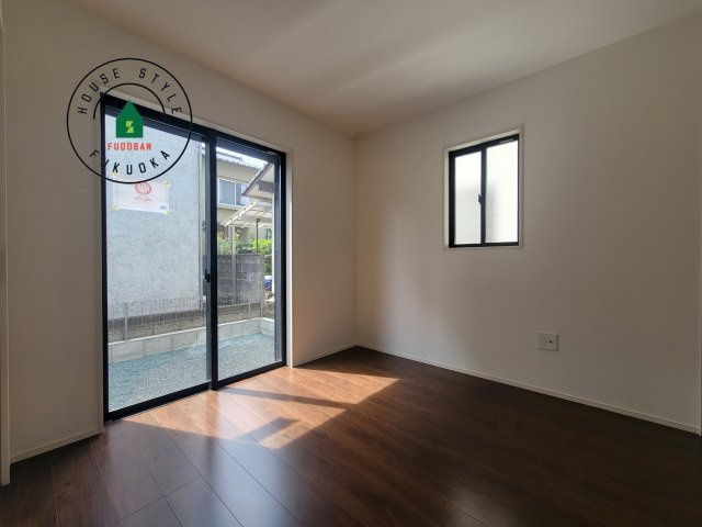 福岡市東区奈多1丁目第2-6棟（2号棟）の内観：施工例|将来的に、琉球畳を引きまして和室風にすることも可能です。