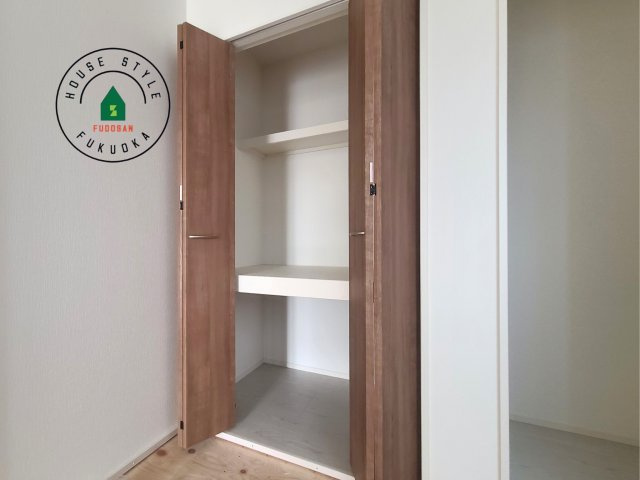 福岡市東区奈多1丁目第2-6棟（3号棟）の内観：施工例|大きなスペースがあり、収納には困りません。