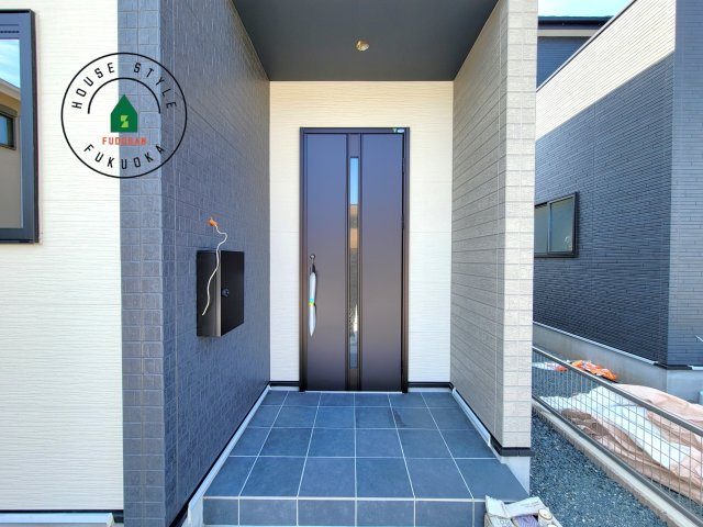 福岡市東区奈多1丁目第2-6棟（4号棟）の外観：施工例|おでかけの時も帰った時も、「我が家」を最初に感じでもらえる素敵な空間に。