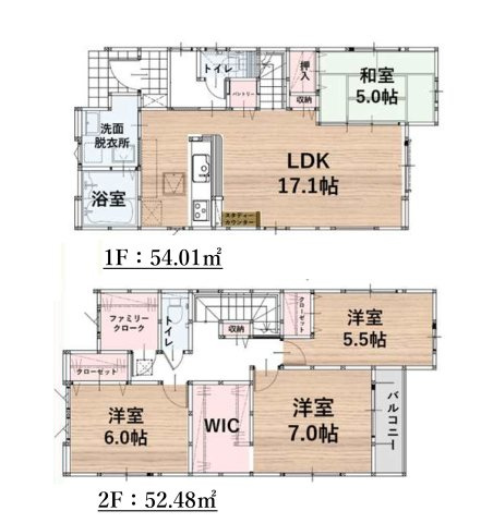 福岡市東区奈多1丁目第2-6棟（4号棟）の区画図|配置図(1号棟)