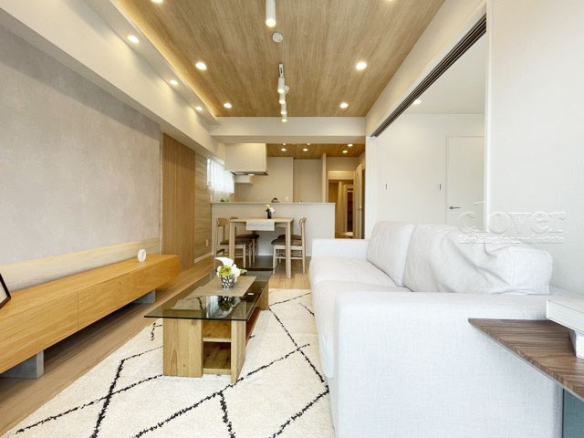 【居間・リビング】 | 中銀三鷹マンシオン | くつろぎの空間であるLDKの様子。安心してくつろげるよう派手さは控えて、さりとて地味すぎもせず、あなたの生活を彩ってくれます。～即日のご見学可能～　お問合せはお気軽にどうぞ。