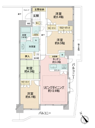 エクセレント北松戸の間取り