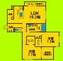 【間取り】 | 2LDKタイプ