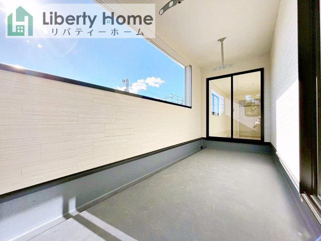 結城市結城第43　新築戸建　6号棟のバルコニー