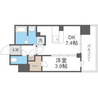 【間取り】 | la Waison NAMBA west