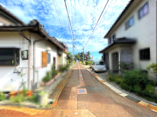 高島市マキノ町西浜269坪土地の前面道路含む現地写真