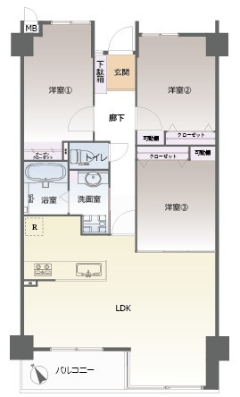 【間取り】 | リーベスト南福岡☆仲介手数料無料☆