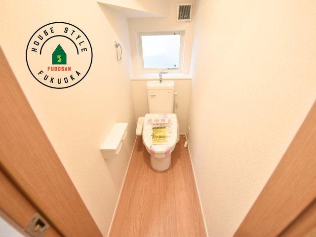 大野城市緑ヶ丘4丁目第3-1棟（1号棟）　のトイレ|温水洗浄便座を完備しております。2ヶ所にトイレがあるのは朝の慌ただしい時間も安心です。