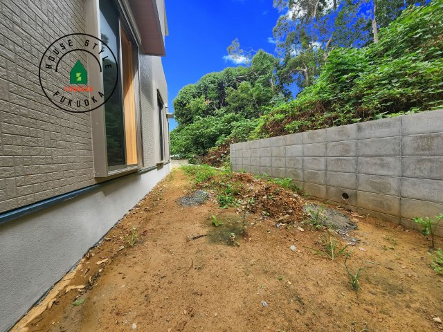 福津市福間南3丁目第1-7棟（2号棟）　の庭|お庭で自由な時間を過ごせます。