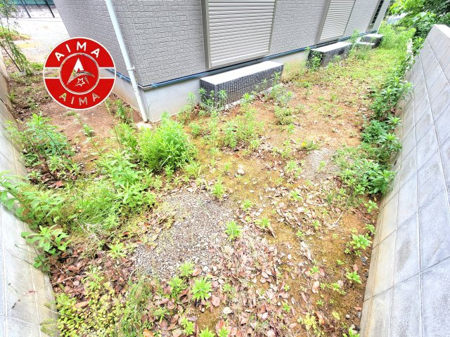 福津市福間南3丁目第1-7棟（2号棟）　の庭|お庭で自由な時間を過ごせます。