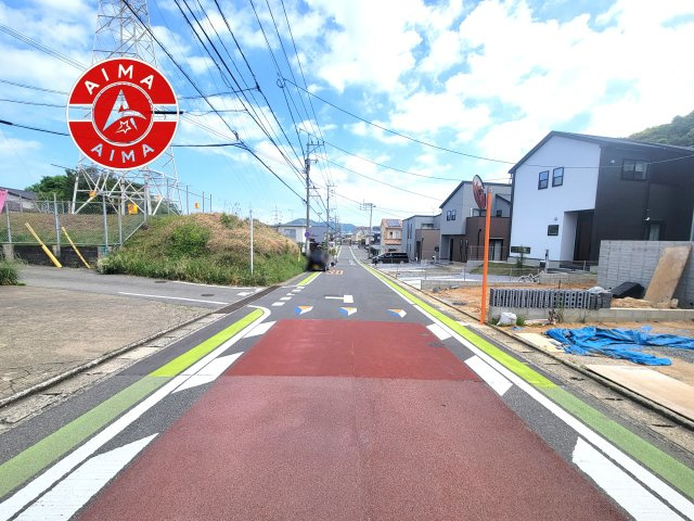 福津市福間南3丁目第1-7棟（2号棟）　の外観|前面道路含む現地の写真です。