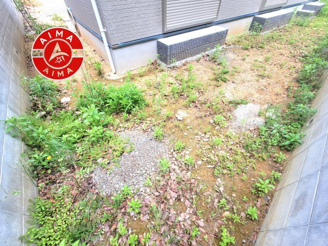 福津市福間南3丁目第1-7棟（2号棟）　の外観|お庭で自由な時間を過ごせます。