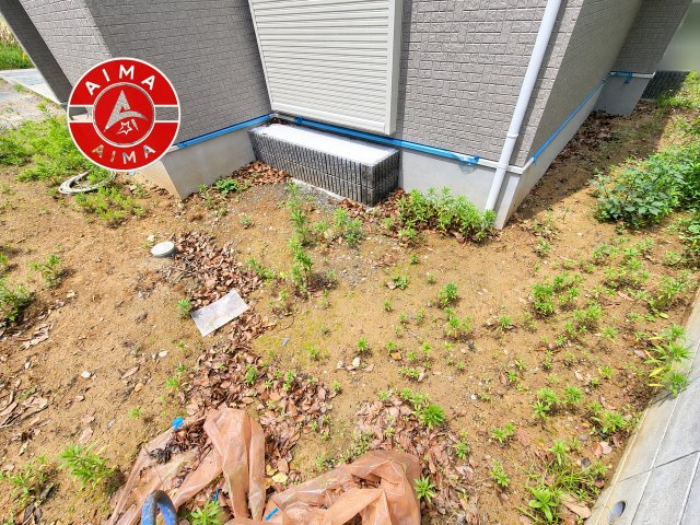 福津市福間南3丁目第1-7棟（4号棟）　の庭|お庭で自由な時間を過ごせます。