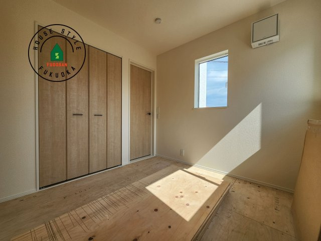 福岡市西区拾六町3丁目第1-3棟（1号棟）の和室|将来的に、琉球畳を引きまして和室風にすることも可能です。