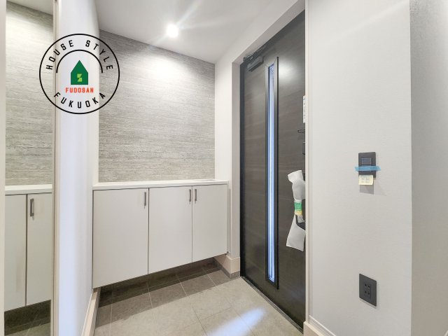 大野城市中央１丁目第1-3棟（2号棟）の内観：施工例|二重ロックでしっかり防犯対策ができます。