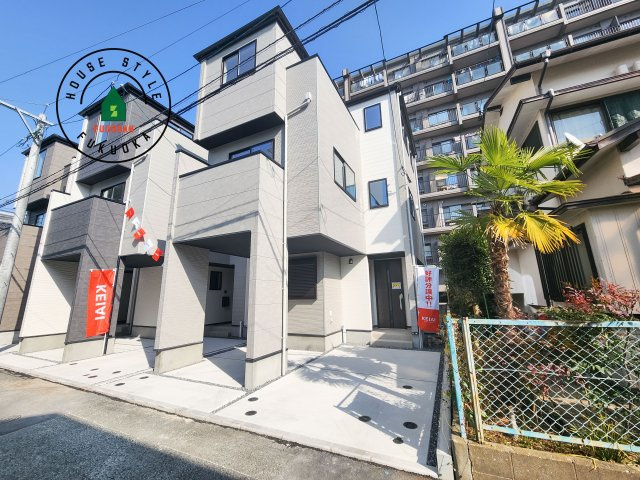 大野城市中央1丁目第1-3棟（3号棟）の外観|デザイン性のある外観です。