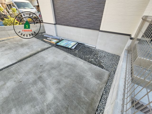 大野城市乙金東1丁目第2第3-3棟(1号棟)の庭|お庭で自由な時間を過ごせます。