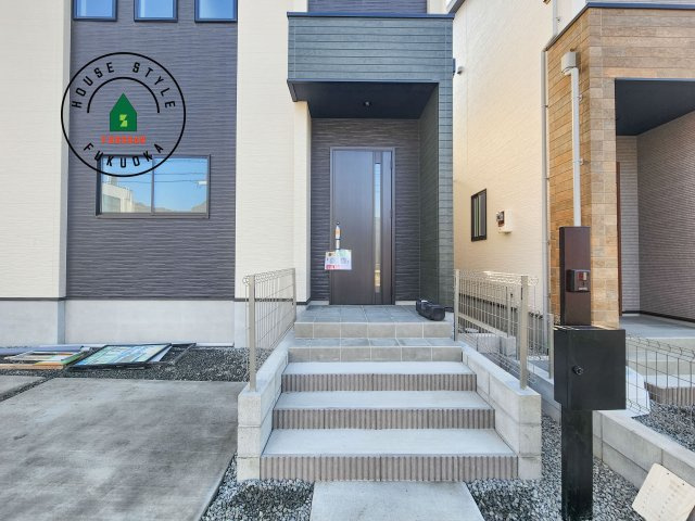 大野城市乙金東1丁目第2第3-3棟(1号棟)の外観：施工例|おでかけの時も帰った時も、「我が家」を最初に感じでもらえる素敵な空間に。