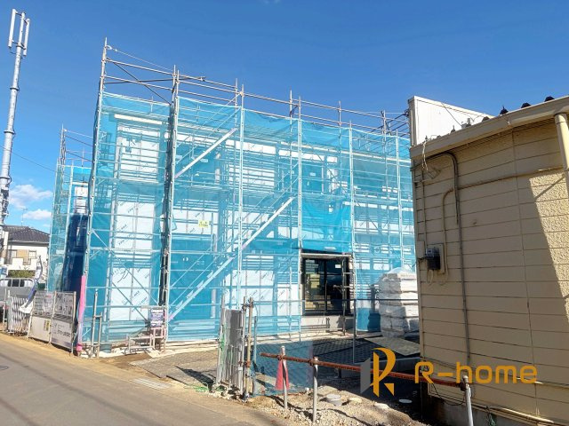 取手市本郷5期　新築戸建て　2号棟の外観|2026年2月完成予定！近隣の同仕様完成物件をご見学いただけます♪