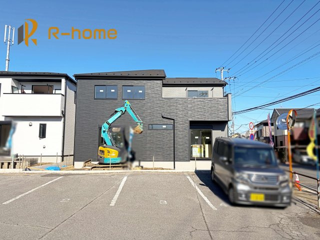取手市本郷5期　新築戸建て　4号棟の外観|2026年2月完成予定！近隣の同仕様完成物件をご見学いただけます♪