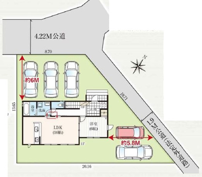 【区画図】 | 浜松市浜名区上島 新築一戸建て | 区画図です