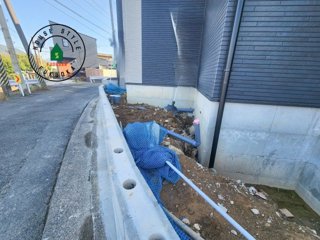 太宰府市朱雀2丁目第1-2棟（1号棟）の庭|お庭で自由な時間を過ごせます。