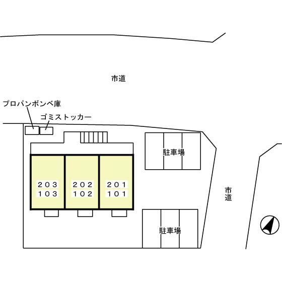 プレミールの区画図