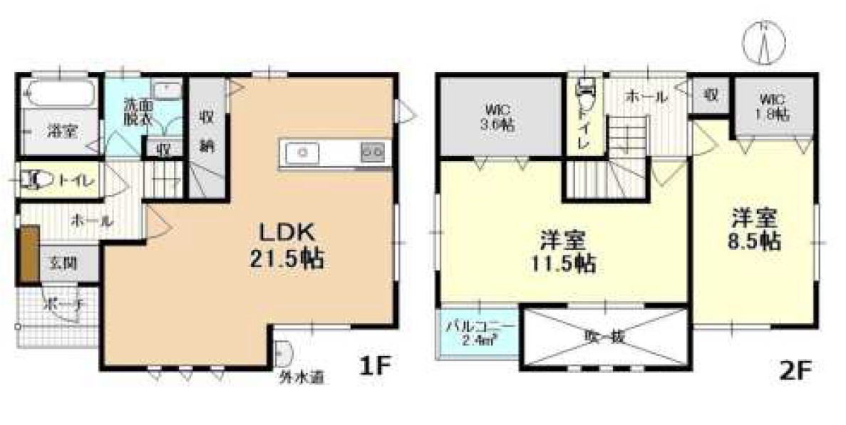 【中古戸建】高崎市井野町の間取り|■間取り図｜敷地面積：193.88（約58.64坪）　建物面積：117（約35.39坪）