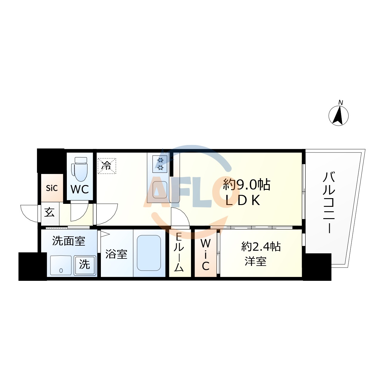 セレニテ天六リアンの間取り|セレニテ天六リアン　開放感のある間取り
