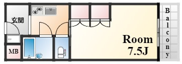 芦屋精道町アネックスの間取り